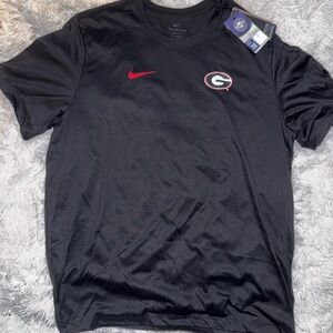 Nike Men's Georgia Bulldogs Black Logo Tee